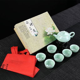 青瓷魚杯茶具 創(chuàng)意商務(wù)禮品，黑色企鵝套裝的獨(dú)特魅力
