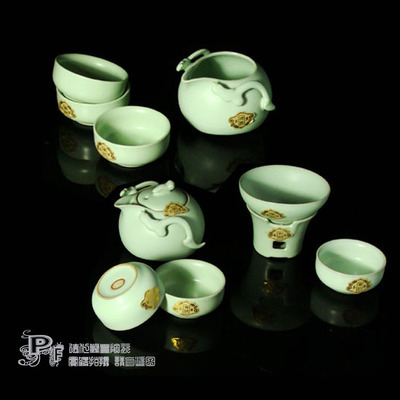 供應鵬豐陶瓷茶具 汝窯茶具高級套裝，盡顯德化工藝之美